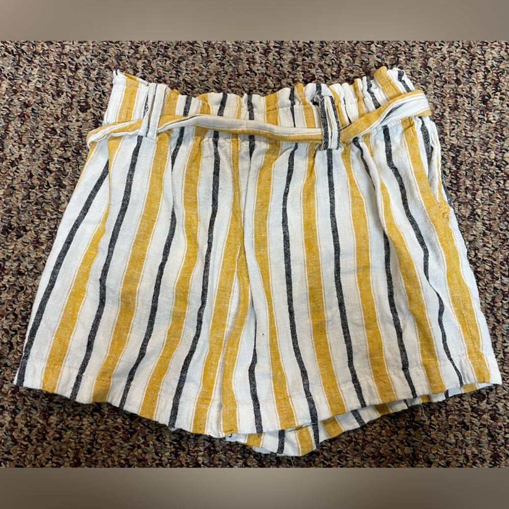 Love Tree Fabric Striped Shorts, Size Small - Picture 2 of 5
